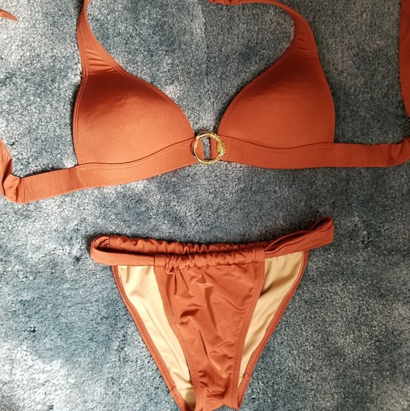 copper bikini set